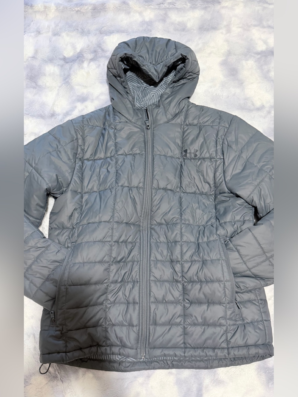 Under Armour boys Gray Quilted Packable Puffer Jacket